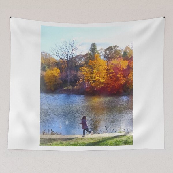 Item preview, Little Girl Skipping Rocks designed and sold by Susan Savad.