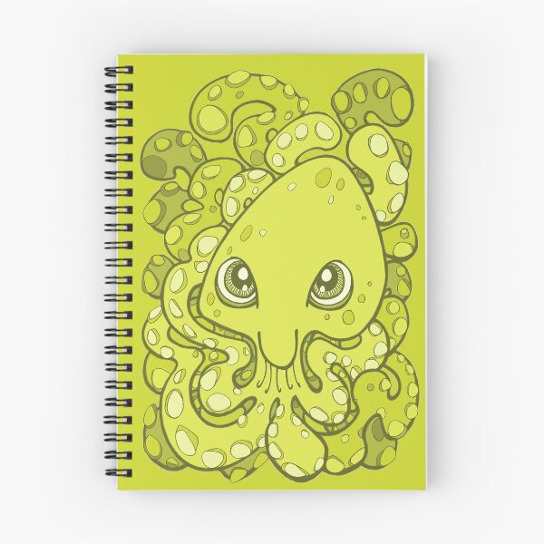 Item preview, Happy Octopus Squid Kraken Cthulhu Sea Creature - Lime Punch Green designed and sold by bignose1977.