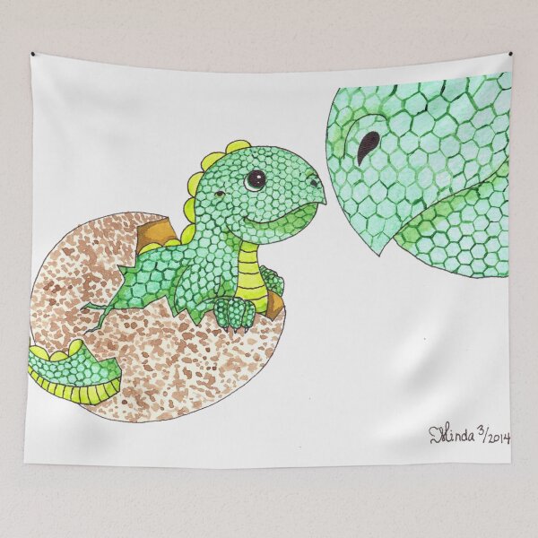 Item preview, Daily Doodle 7 - Dino Love designed and sold by ArtbyMinda.