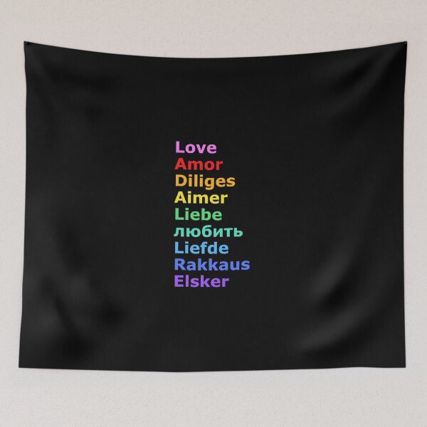 Item preview, Love (languages) designed and sold by SheriffBear.