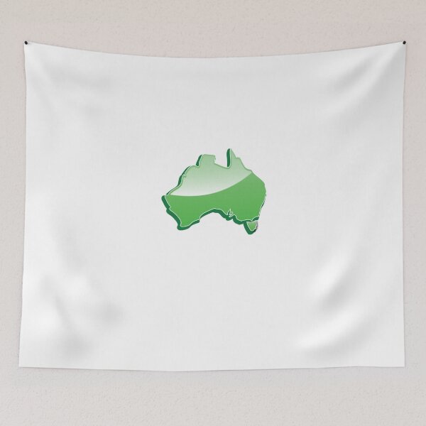 Item preview, Australia Map simple in green designed and sold by jazzydevil.