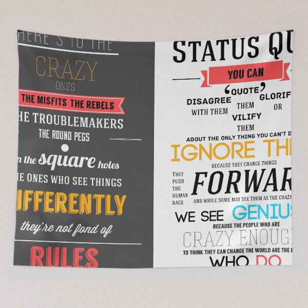 Item preview, Here's To The Crazy Ones - In Memory of Steve Jobs designed and sold by tomshutterbug.