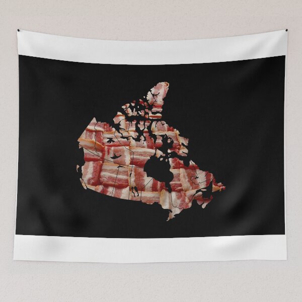 Item preview, Canada - Canadian Bacon Map - Woven Strips designed and sold by Graphix.