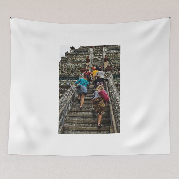 Item preview, Group Of 7 Going Up At A Temple designed and sold by Mike Ashley.