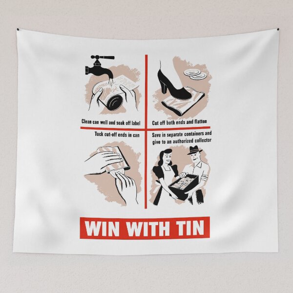 Item preview, Win With Tin -- World War Two designed and sold by warishellstore.