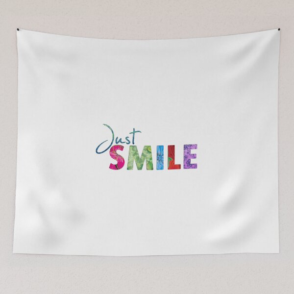 Item preview, Just Smile Happy Quote #01 designed and sold by SylviaGo.
