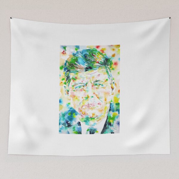 Item preview, JOHN F. KENNEDY - watercolor portrait designed and sold by lautir.