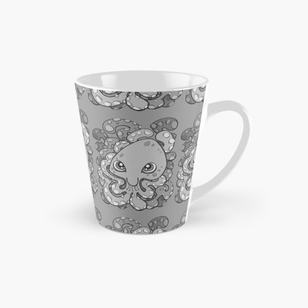 Artikelvorschau, Glückliche Krake-Tintenfisch Kraken Cthulhu Sea Creature - Hafen-Nebel-Grau entworfen und verkauft von bignose1977.