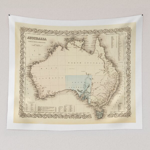 Item preview, MAP of MYSTERIOUS AUSTRALIA  c. 1850 designed and sold by Daniel Hagerman.