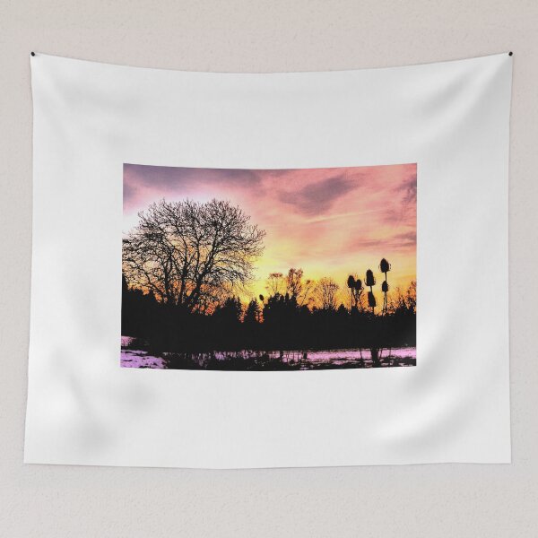 Item preview, Sunset silhouettes with teasles designed and sold by angel1.