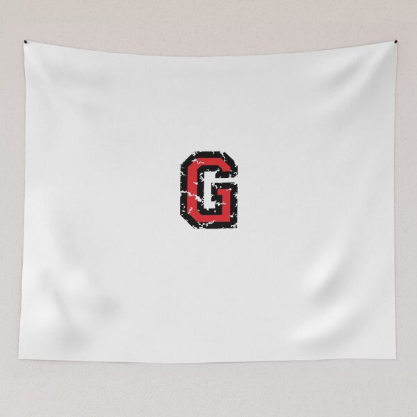 Item preview, Letter G (Distressed) two-color black / red character designed and sold by theshirtshops.