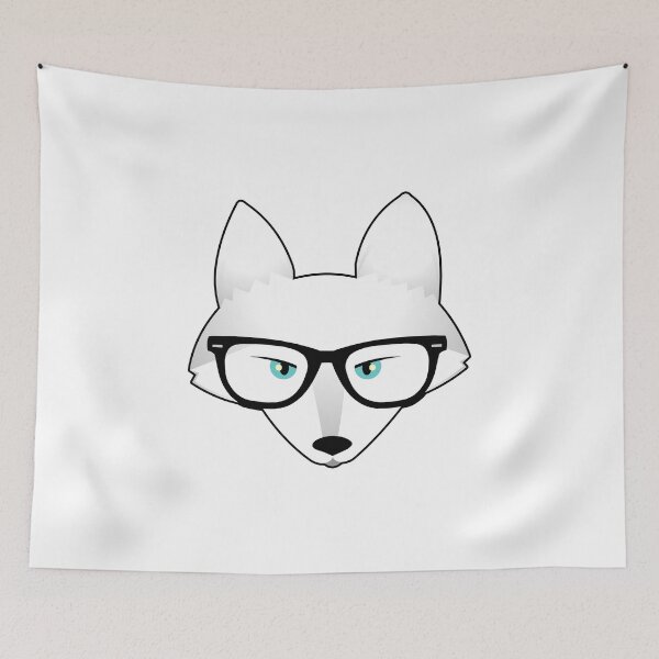Item preview, Arctic Fox with Glasses designed and sold by JannaSalak.