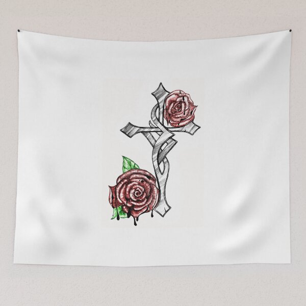 Item preview, Blood and Roses Cross designed and sold by EverIris.