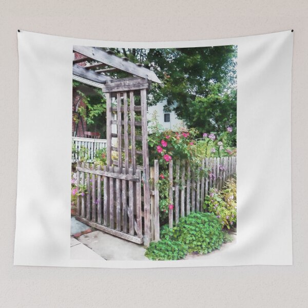 Item preview, Roses on a Weathered Picket Fence designed and sold by Susan Savad.