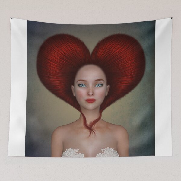 Item preview, Queen of hearts portrait designed and sold by Britta Glodde.