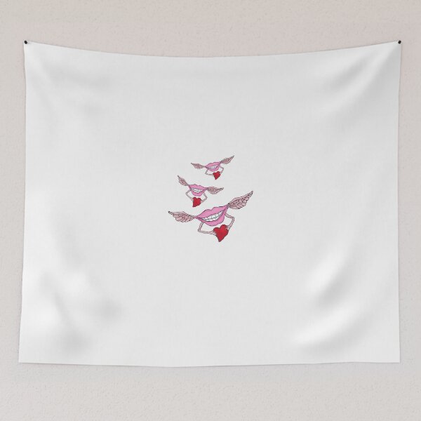 Item preview, Flying Lips Bearing Hearts designed and sold by Full Frog Moon.