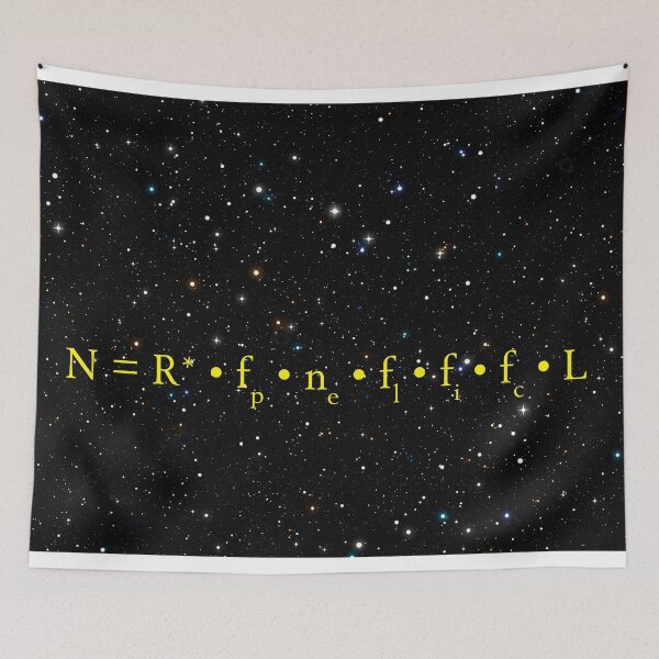 Item preview, DRAKE EQUATION of EXTRATERRESTRIAL ALIEN LIFE designed and sold by Daniel Hagerman.