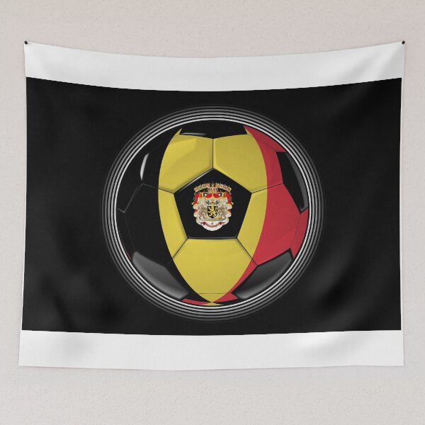 Item preview, Belgium - Belgian Flag - Football or Soccer designed and sold by Graphix.