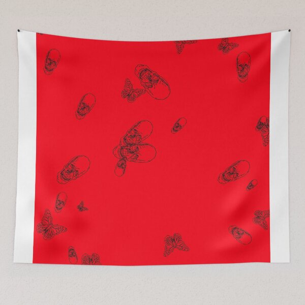 Item preview, Skull and Butterfly blanket designed and sold by Hywel Edwards.
