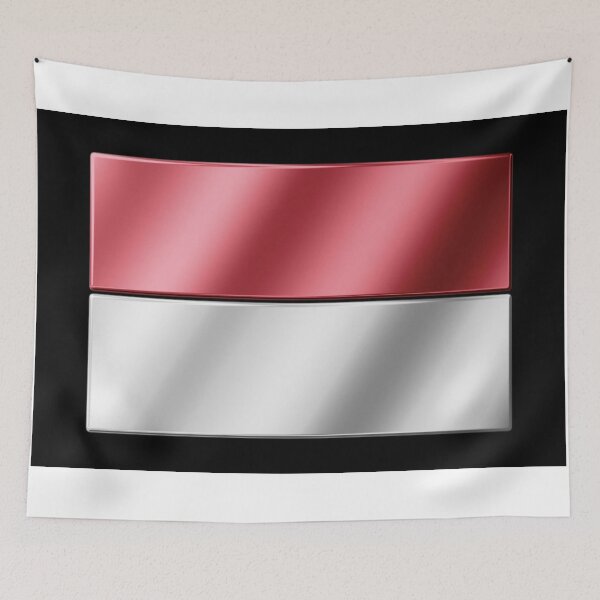 Item preview, Indonesian Flag - Indonesia - Metallic designed and sold by Graphix.