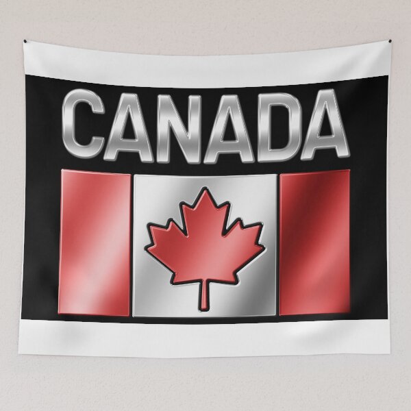 Item preview, Canada - Canadian Flag & Text - Metallic designed and sold by Graphix.