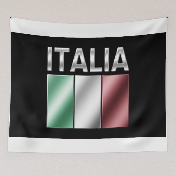 Item preview, Italia - Italian Flag & Text - Metallic designed and sold by Graphix.