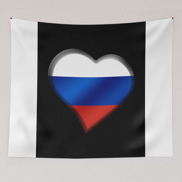 Item preview, Russian Flag - Russia - Heart designed and sold by Graphix.