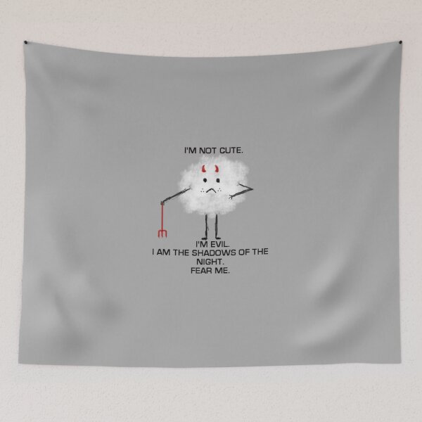 Item preview, I am NOT cute.  designed and sold by CloudedConcept.