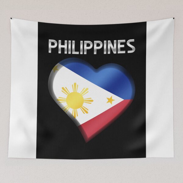 Item preview, Philippines - Filipine Flag Heart & Text - Metallic designed and sold by Graphix.