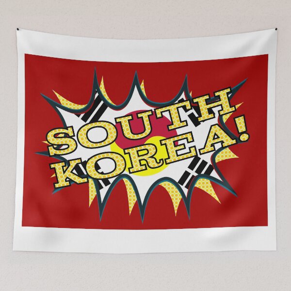Item preview, South Korea Flag KA-POW style designed and sold by piedaydesigns.