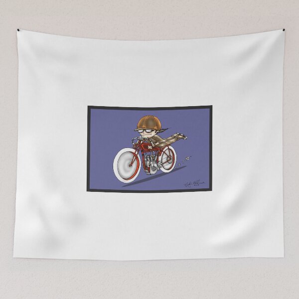 Item preview, MOTORCYCLE EXCELSIOR STYLE (blue) designed and sold by squigglemonkey.