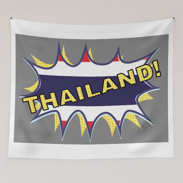Item preview, Thai flag "POW" starburst  designed and sold by piedaydesigns.