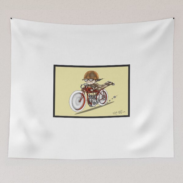 Item preview, MOTORCYCLE EXCELSIOR STYLE (red and yellow) designed and sold by squigglemonkey.