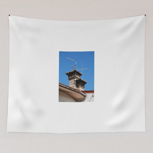Item preview, Old Stone Chimney Against Blue Sky designed and sold by jojobob.