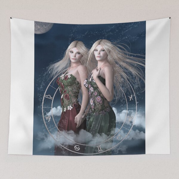 Item preview, Gemini zodiac fantasy circle designed and sold by Britta Glodde.