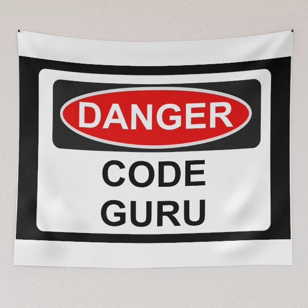 Item preview, Danger Code Guru - Warning Sign designed and sold by Graphix.