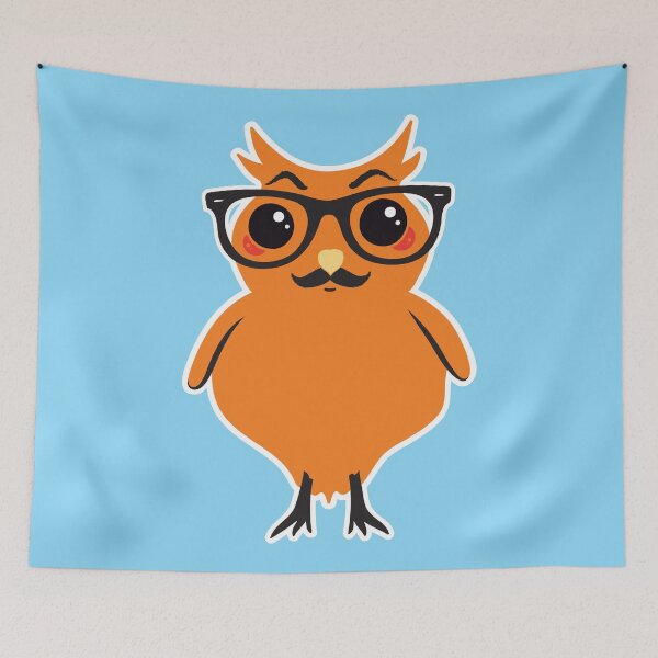 Item preview, Kawaii Owl Hipster #01 designed and sold by SylviaGo.