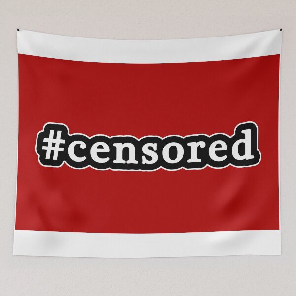Item preview, Censored - Hashtag - Black & White designed and sold by Graphix.