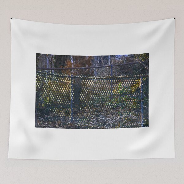 Item preview, Sunrise on a Chain Link Fence designed and sold by Gilda Axelrod.