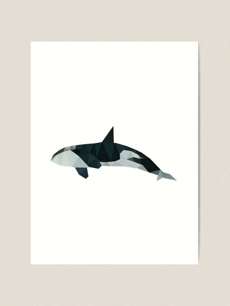 Orca, killer whale, killer whale polygon geometric | Art Print