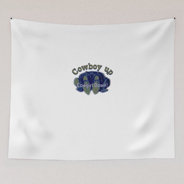 Item preview, Cowboy Up ... Cowgirl Down designed and sold by drivebye.