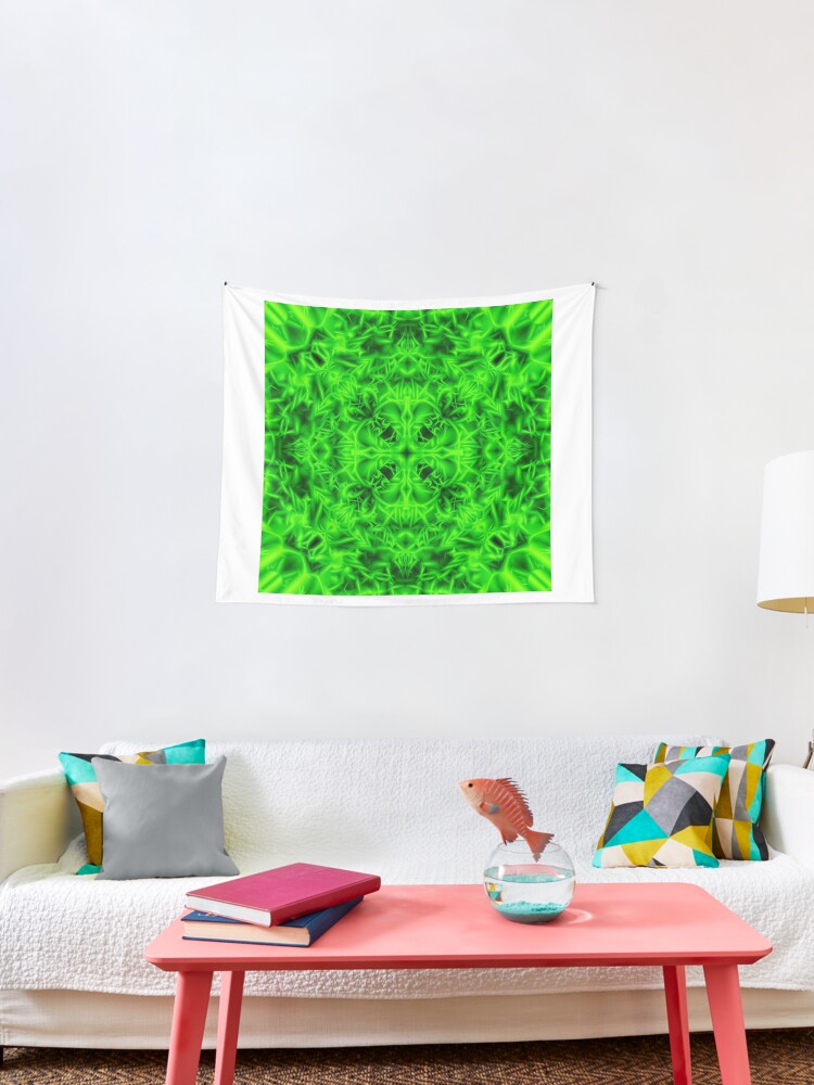 emerald green tapestry