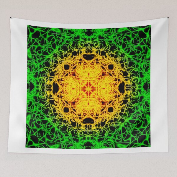 Item preview, 5. "Spirit of India: Cross-Column" in grass green and yellow designed and sold by FireFairy.