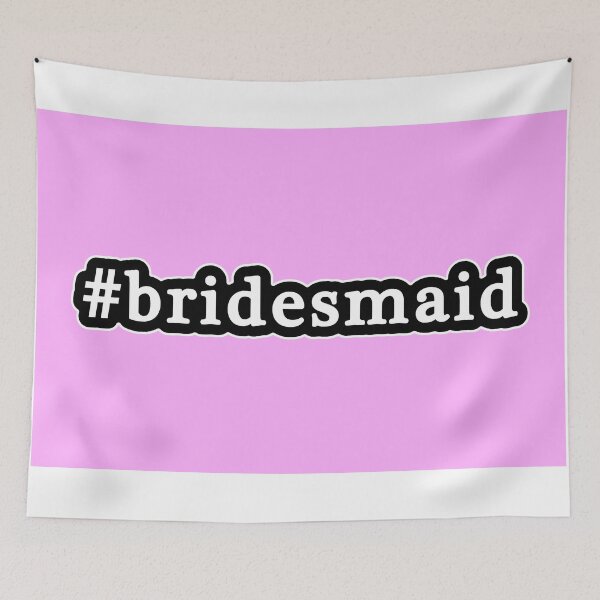 Item preview, Bridesmaid - Hashtag - Black & White designed and sold by Graphix.