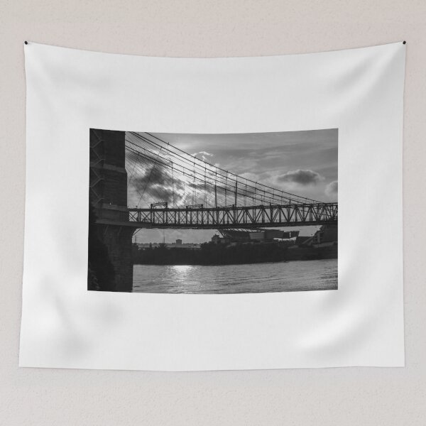 Item preview, Cincinnati Suspension Bridge Black and White designed and sold by mcstory.