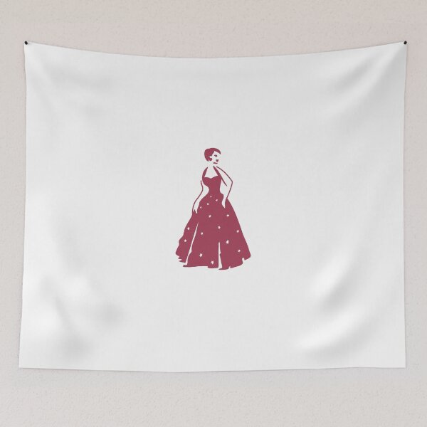 Item preview, Vintage woman dancer holding gown designed and sold by jazzydevil.
