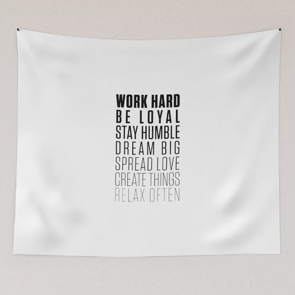 Item preview, Work Hard Be Loyal - Black designed and sold by heavynuggets.