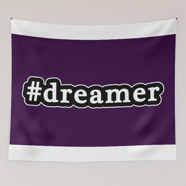 Item preview, Dreamer - Hashtag - Black & White designed and sold by Graphix.