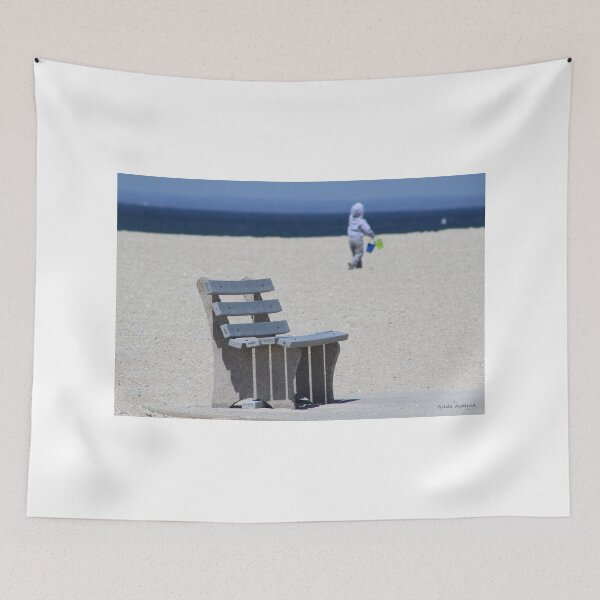 Item preview, Bench, Beach and a Boy with Buckets designed and sold by Gilda Axelrod.