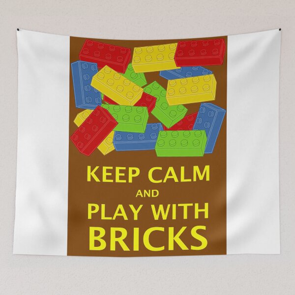 Item preview, KEEP CALM AND PLAY WITH BRICKS designed and sold by ChilleeW.